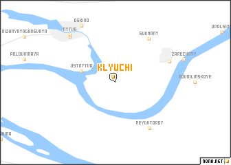 map of Klyuchi