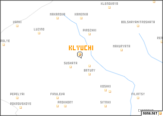 map of Klyuchi