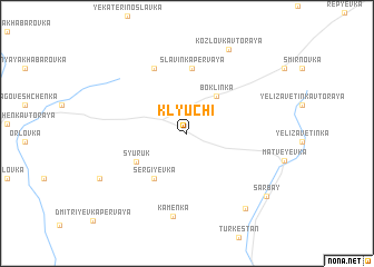 map of Klyuchi