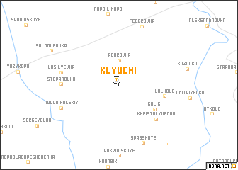 map of Klyuchi