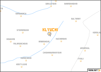 map of Klyuchi