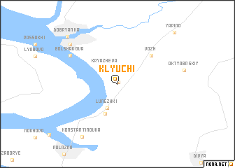 map of Klyuchi