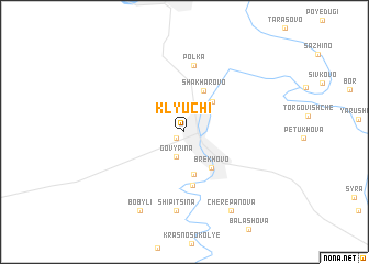 map of Klyuchi