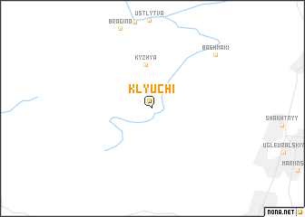 map of Klyuchi