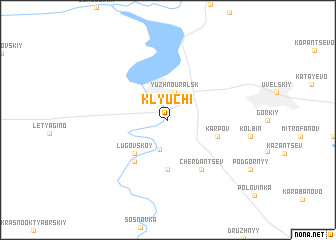 map of Klyuchi