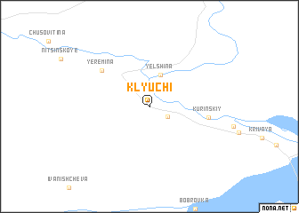 map of Klyuchi