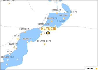 map of Klyuchi