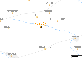map of Klyuchi