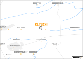 map of Klyuchi