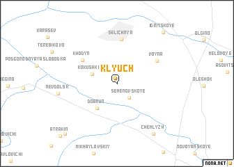 map of Klyuch