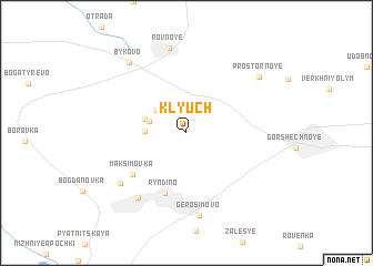 map of Klyuch