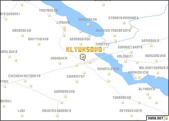 map of Klyuksovo