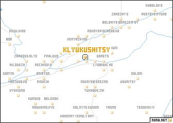 map of Klyukushitsy