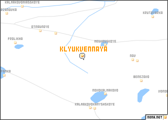 map of Klyukvennaya