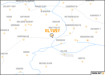 map of Klyusy