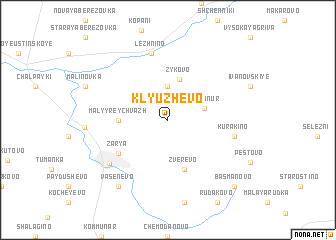 map of Klyuzhevo