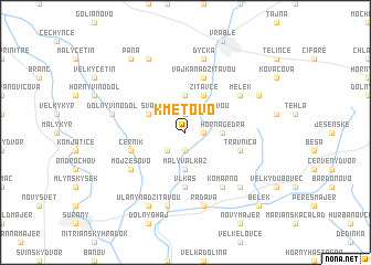 map of Kmeťovo