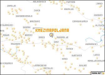 map of Kmezina Poljana