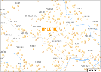 map of Kmlenići