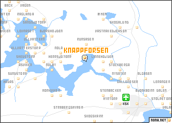 map of Knappforsen