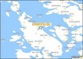 map of Knappskog