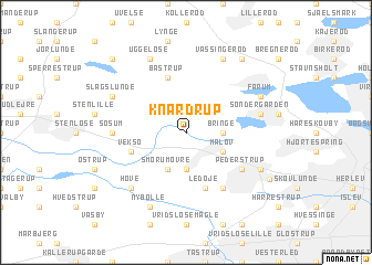 map of Knardrup