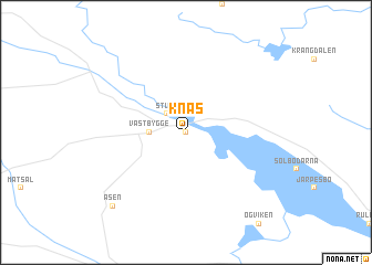 map of Knås