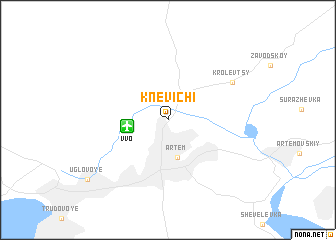 map of Knevichi