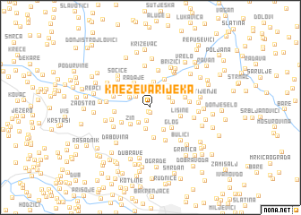 map of Kneževa Rijeka