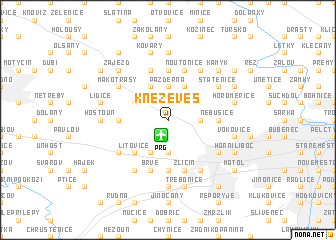 map of Kněževes