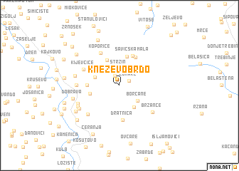map of Kneževo Brdo