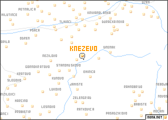 map of Kneževo