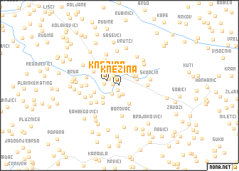 map of Knežina