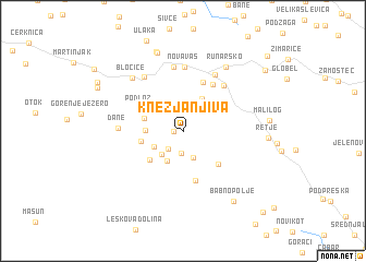 map of Knežja Njiva