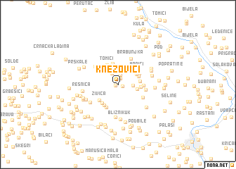 map of Knezovići