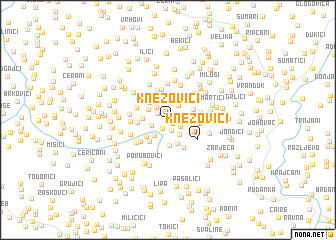 map of Knezovići