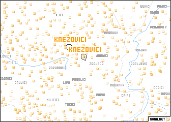 map of Knezovići