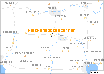 map of Knickerbocker Corner