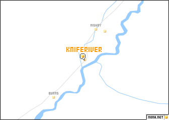 map of Knife River