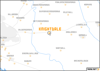 map of Knightdale