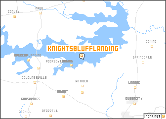 map of Knights Bluff Landing