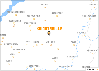 map of Knightsville