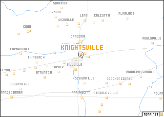 map of Knightsville