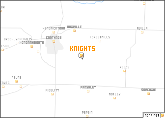 map of Knights