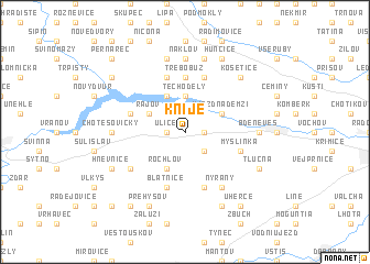 map of Kníje