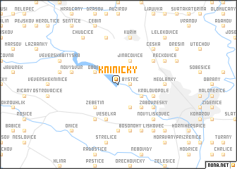 map of Kníničky