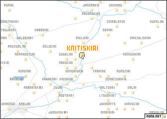 map of Knitiškiai