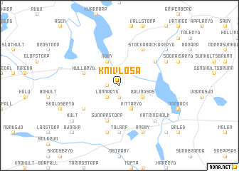 map of Knivlösa