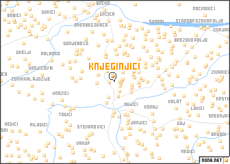 map of Knjeginjići