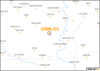 map of Knob Lick